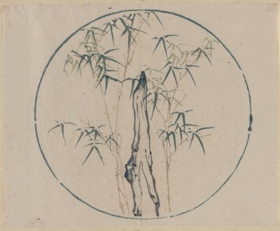 竹と岩 作： Unknown artist