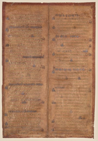 Carolingian Gradual (直腸) から切除された Bifolium 作： Unknown artist
