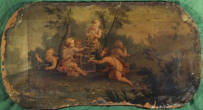 鳥の子供たちあるいは春、1701年から1800年の間（キャンバスに油彩） 作： Unknown artist