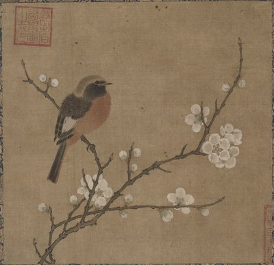 開花枝の鳥 作： Unknown artist
