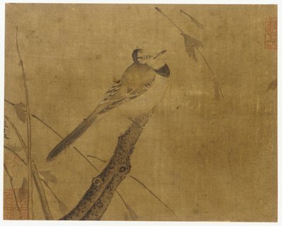 葉のない枝の鳥 作： Unknown artist