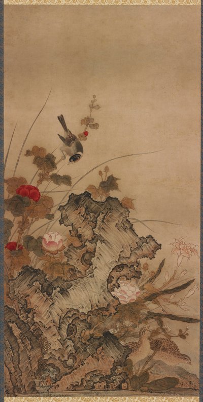 鳥と花 作： Unknown artist