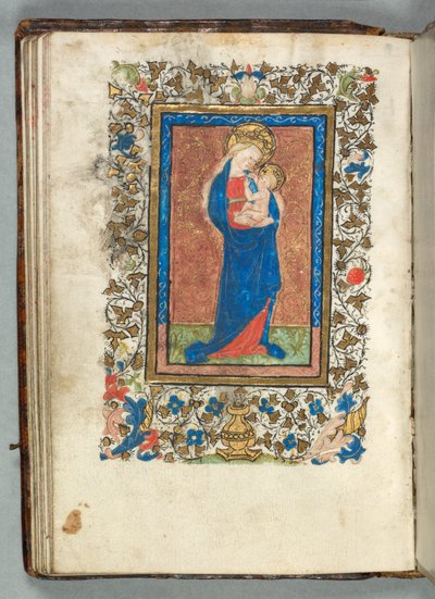 Book of Hours (Metz の使用): Fol. 26v、聖母子 作： Unknown artist
