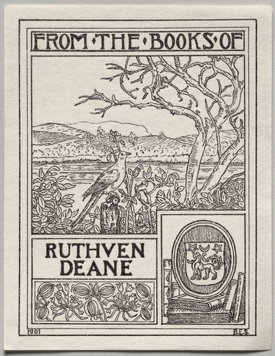ブックプレート: Ruthven Deane 作： Unknown artist