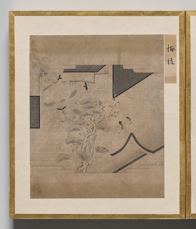 源氏物語絵帖 梅の枝 作： Unknown artist