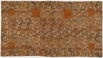 Brocade, silk. A Buddhist monk