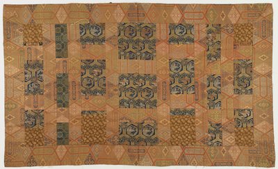 Brocade, silk. A Buddhist monk