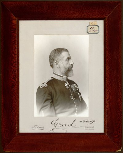 Carol Ier ou Charles Ier - ルーマニア王キャロル1世（1839-1914）の肖像、匿名。シルバーゼラチン写真 作： Unknown artist