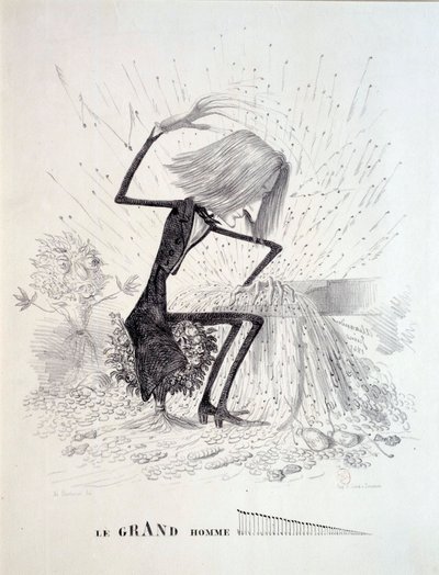 作曲家フランツ・リスト（1811-1886）を描いた漫画 作： Unknown artist