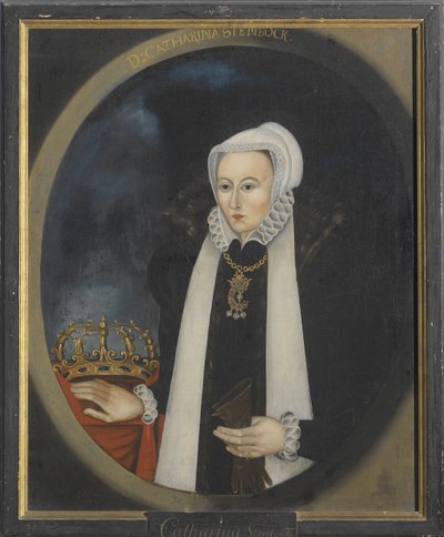 Catherine Stenbock, reine de Suede - Catherine Stenbock (1535-1621), スウェーデンの女王の肖像, 匿名 .キャンバスに油彩。寸法：100x80cm。ストックホルム国立博物館 作： Unknown artist