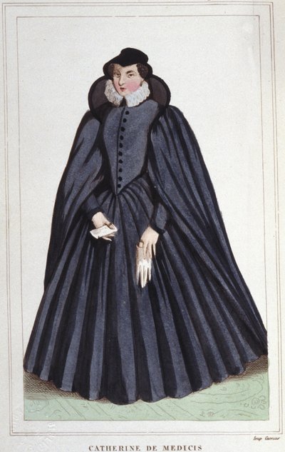 カトリーヌ・ド・メディシス（カテリーナ・ド・メディチ）（1519～1589年）。フランスの女王。 作： Unknown artist