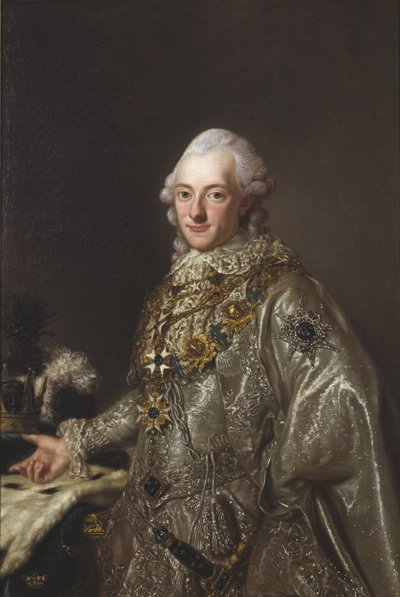 Charles XIII roi de Suede - スウェーデン国王シャルル13世（1748-1818）の肖像、匿名 。キャンバスに油彩。寸法：117x78 cm。ストックホルム国立博物館 作： Unknown artist