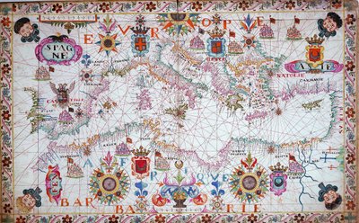 地中海全体図 作： Unknown artist