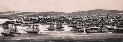 デンマーク・クリスチャニア：街の風景（全体像）......『世界図説168景』所収 未発表（19世紀末 作： Unknown artist