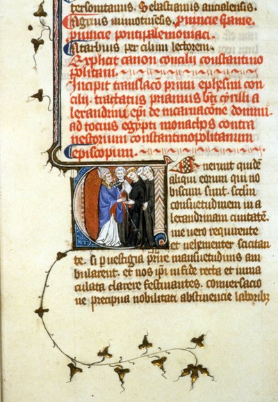 エフェソス公会議、365、356r.原稿ファイル。B. Mr. de Toulouse.トゥールーズ市立図書館（tel: 05 62 27 66 66）への認可申請書 作： Unknown artist