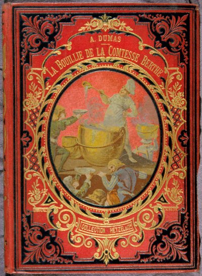 アレクサンドル・デュマ著『ベルト伯爵夫人の冒険』表紙（ヘッツェルコレクション）。 作： Unknown artist