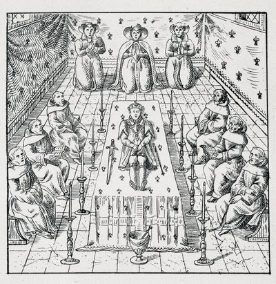 1574年5月30日、シャルル9世24歳で死去 - 「1562年から1586年までのフランスの災難を表す39の図像コレクション」ルイ・ペラン・インプリメリエに掲載 作： Unknown artist