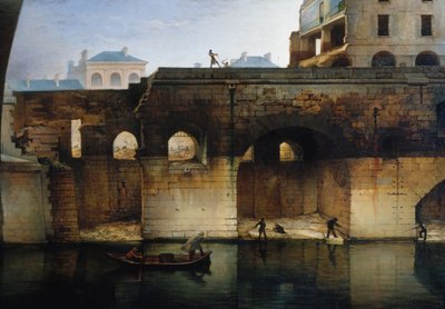 旧オテル・デューの取り壊し、「カニャール」、1878年（油彩・カンヴァス） 作： Unknown artist