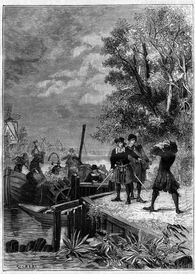 ドニ・パパン（1647-1712）は、物理学者、数学者、フランスの発明家である。"La Nature "に掲載された版画 作： Unknown artist