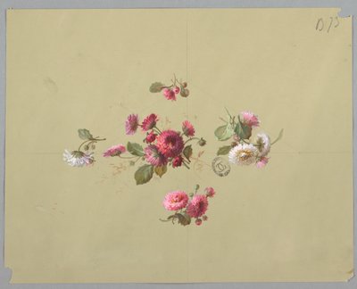 壁紙とテキスタイルのデザイン: 花 作： Unknown artist