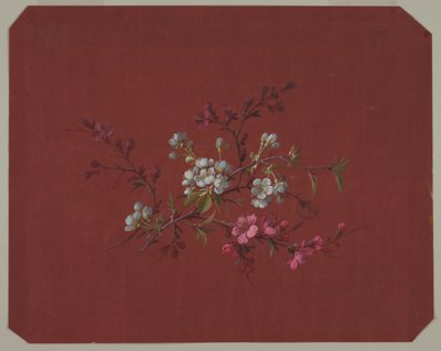 壁紙とテキスタイルのデザイン: 花 作： Unknown artist