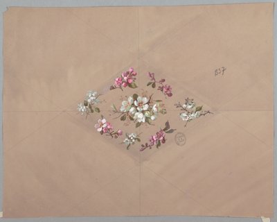 壁紙とテキスタイルのデザイン: 花 作： Unknown artist
