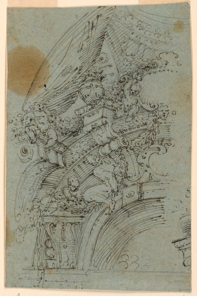 ドーム型天井のデザイン 作： Unknown artist