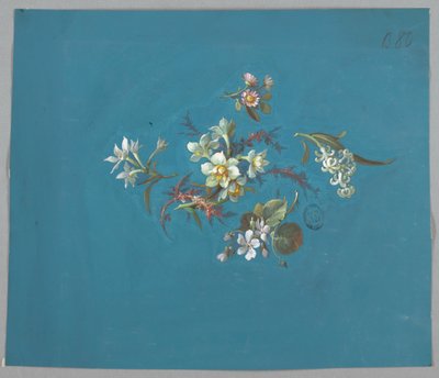 壁紙やテキスタイル、花のデザイン 作： Unknown artist