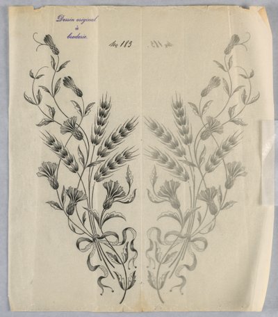 刺繍のデザイン 作： Unknown artist