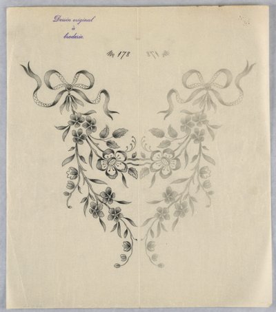 刺繍のデザイン 作： Unknown artist