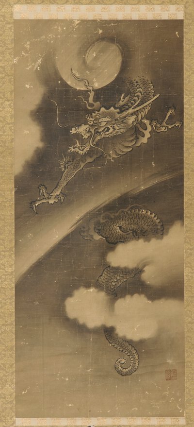 龍と雲 作： Unknown artist