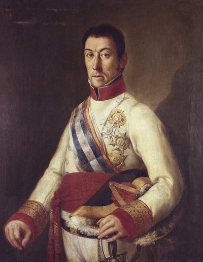 エリオ、フランシスコ ハビエル デ (1767-1822)。 スペイン絶対主義軍、モンテビデオ総督（絵画） 作： Unknown artist