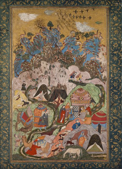 山の野営地 作： Unknown artist