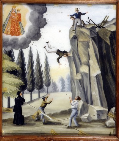 岩の落下 - ラゲットのノートルダム寺院の元写真 作： Unknown artist