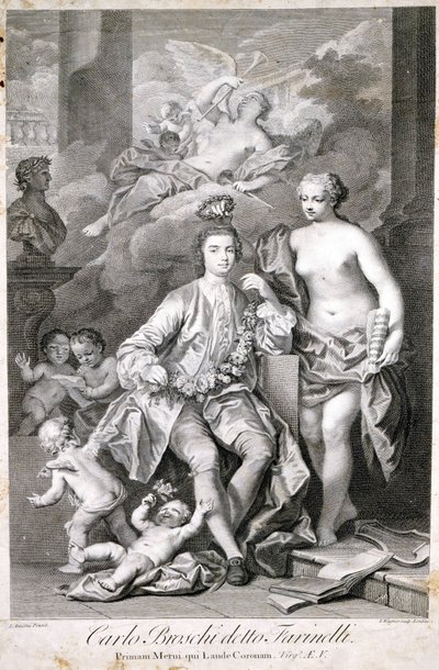 ファリネッリ（カルロ・ブロッシ、ディット；1705 - 1782）。 作： Unknown artist
