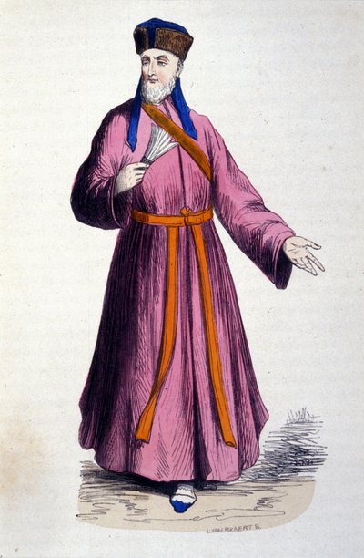 マッテオ・リッチ神父（1552-1610）イタリアのイエズス会、中国におけるカトリック・ミッションの創設者 作： Unknown artist