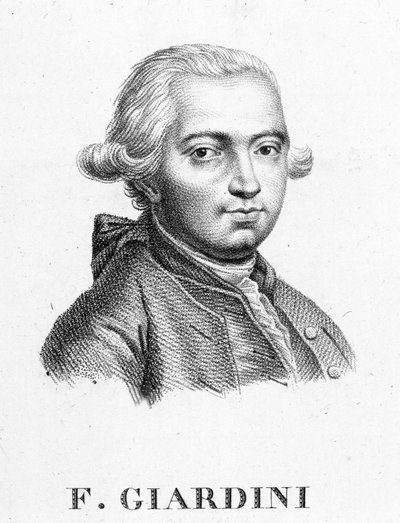 フェリーチェ・ジャルディーニ（1716-1796）、イタリアのヴァイオリニスト、作曲家 作： Unknown artist