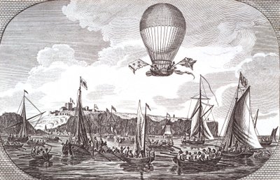 イギリス海峡の最初の空中横断 作： Unknown artist