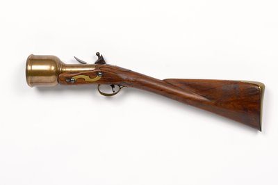 フリントロック式手動迫撃砲 c.1760-1770 (迫撃砲、手動、フリントロック) 作： Unknown artist