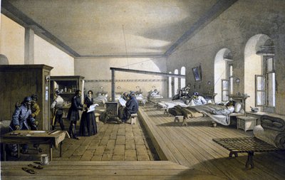 フローレンス・ナイチンゲール（1820～1910）1855年頃、トルコのスクタリ病院にて 作： Unknown artist