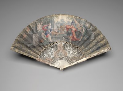 エフタが娘に会う扇子、1740年代から50年代 作： Unknown artist