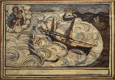 元ヴォト（ex voto）の水兵、海の危険から生き延びた水兵の献身と感謝の誓いとして人気のある献上品 ナポリ近郊のトッレ・デル・グレコのカルミネ教会から 19世紀 イタリア 作： Unknown artist