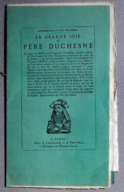 フランス革命：1790年頃の「La grande joie du Pere Duchesne」の表紙。プライベートコレクション 作： Unknown artist