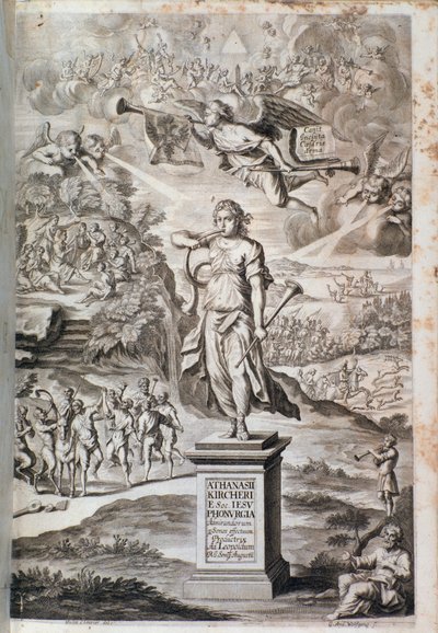 Phonurgia nova（1673年）の正面図 作： Unknown artist