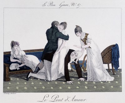 ゲーム：愛の架け橋-「Le bon genre」n°67掲載 作： Unknown artist