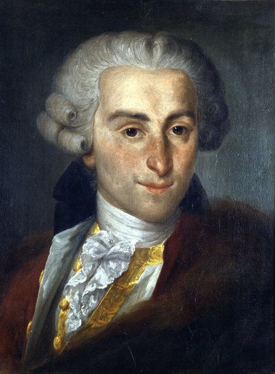 ジョバンニ・バティスタ・サンマルティーニ 1700-1775年イタリアの作曲家。アノニマスな絵。ボローニャ市民博物館Bibliografico Musicale。 作： Unknown artist