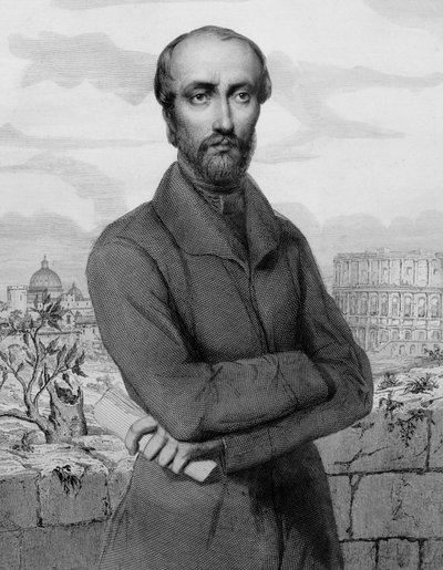 ジュゼッペ・マッツィーニ（イタリアの愛国者、政治家） - 1864年 - イタリア共和国の政治家、ジュゼッペ・マッツィーニ（1805-1872）の肖像画 作： 無名の画家