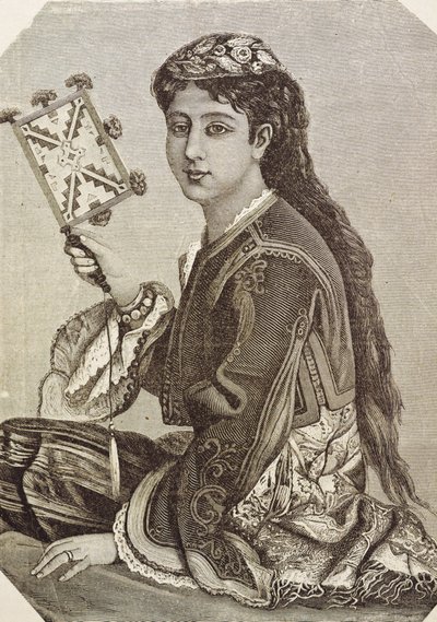 ギリシャ（C19th）。社会。若いギリシャ人1879.エングレーヴィング 作： Unknown artist
