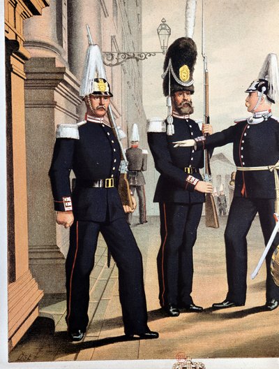 スウェーデン衛兵の擲弾兵、1890年頃 作： Unknown artist