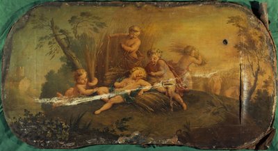 収穫する子供たちあるいは夏、1701年から1800年の間（油彩・カンヴァス） 作： Unknown artist